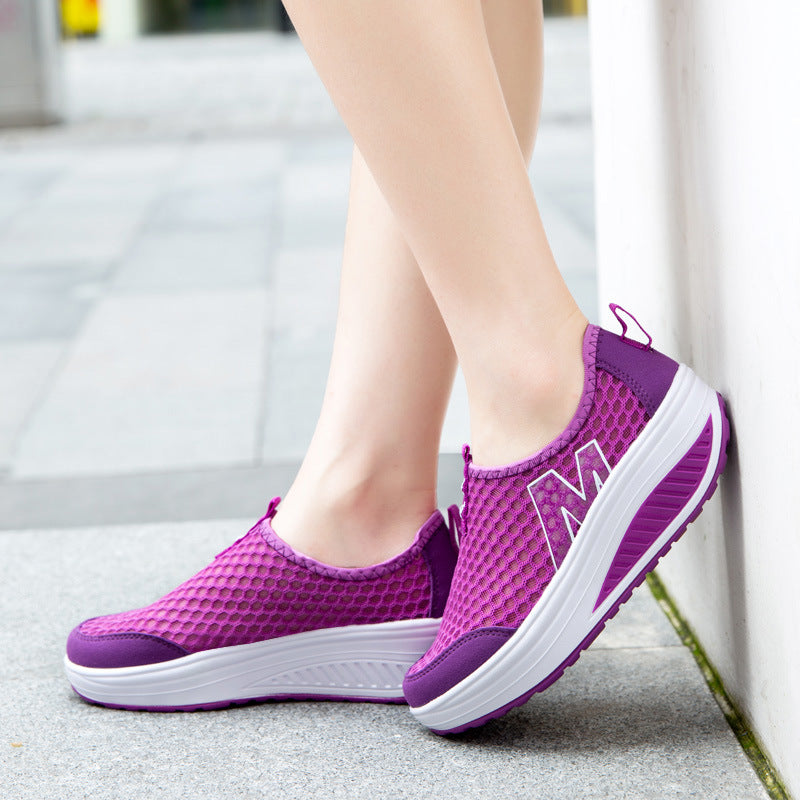 Fashion-Forward Breathable Sneakers with Arch Support S-19