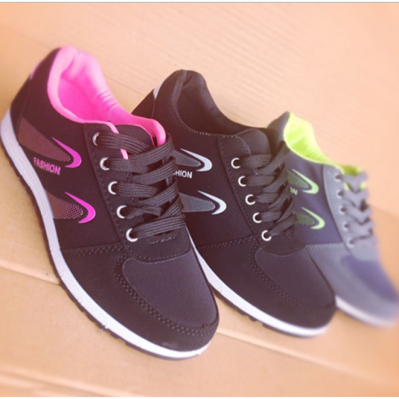 Lattice Pattern Canvas Sneaker Shoes S-73