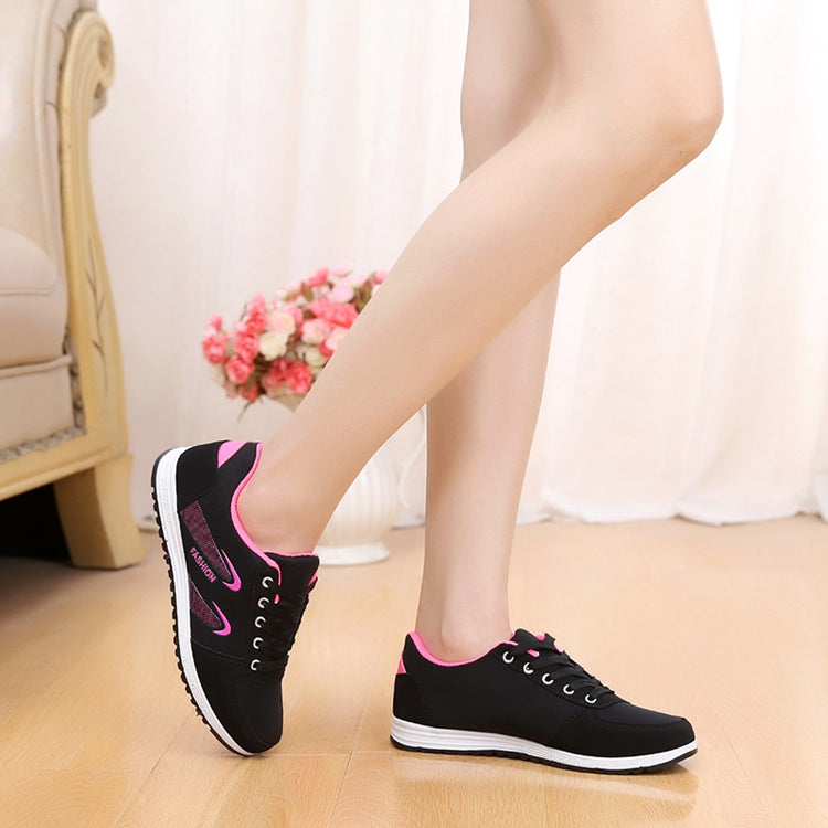 Lattice Pattern Canvas Sneaker Shoes S-73