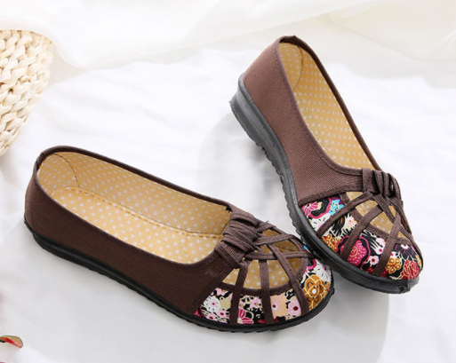 Vibrant Casual Shoes with Embroidered Insole S-60