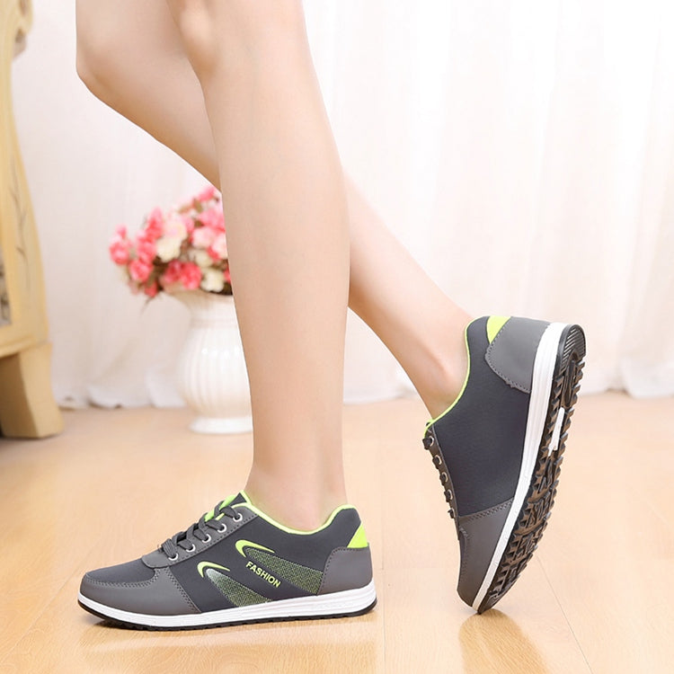 Lattice Pattern Canvas Sneaker Shoes S-73