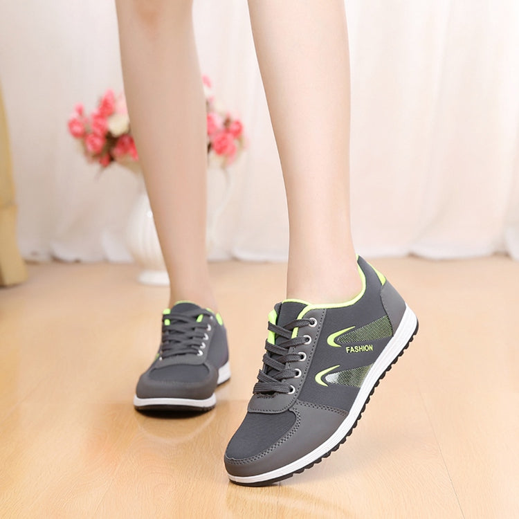 Lattice Pattern Canvas Sneaker Shoes S-73