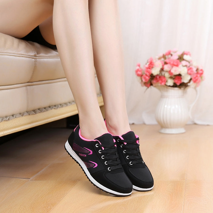 Lattice Pattern Canvas Sneaker Shoes S-73