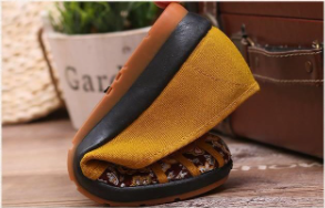 Vibrant Casual Shoes with Embroidered Insole S-60