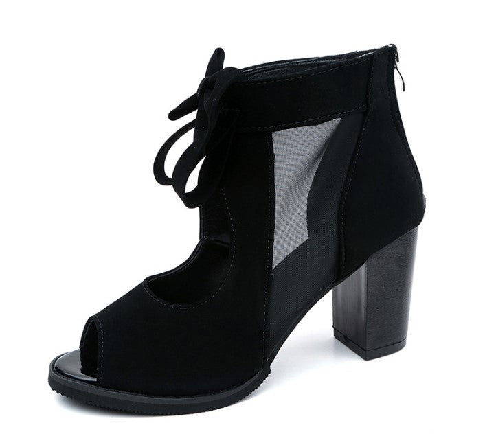 Elegant Heeled Sandals Bow Accents for Sophisticated Evening Outfits S-07