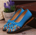 Vibrant Casual Shoes with Embroidered Insole S-60