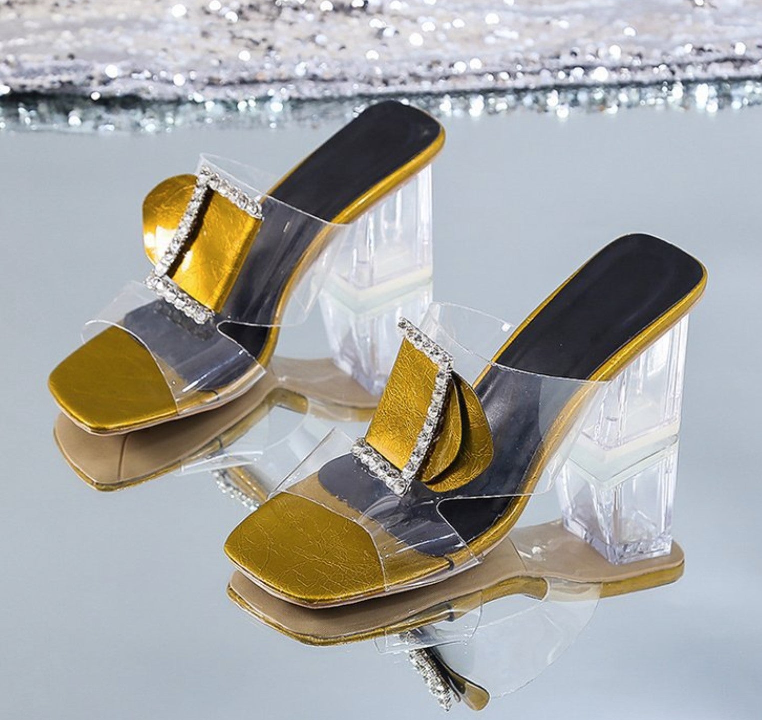 Outerwear High Heel Transparent Sandal S-106