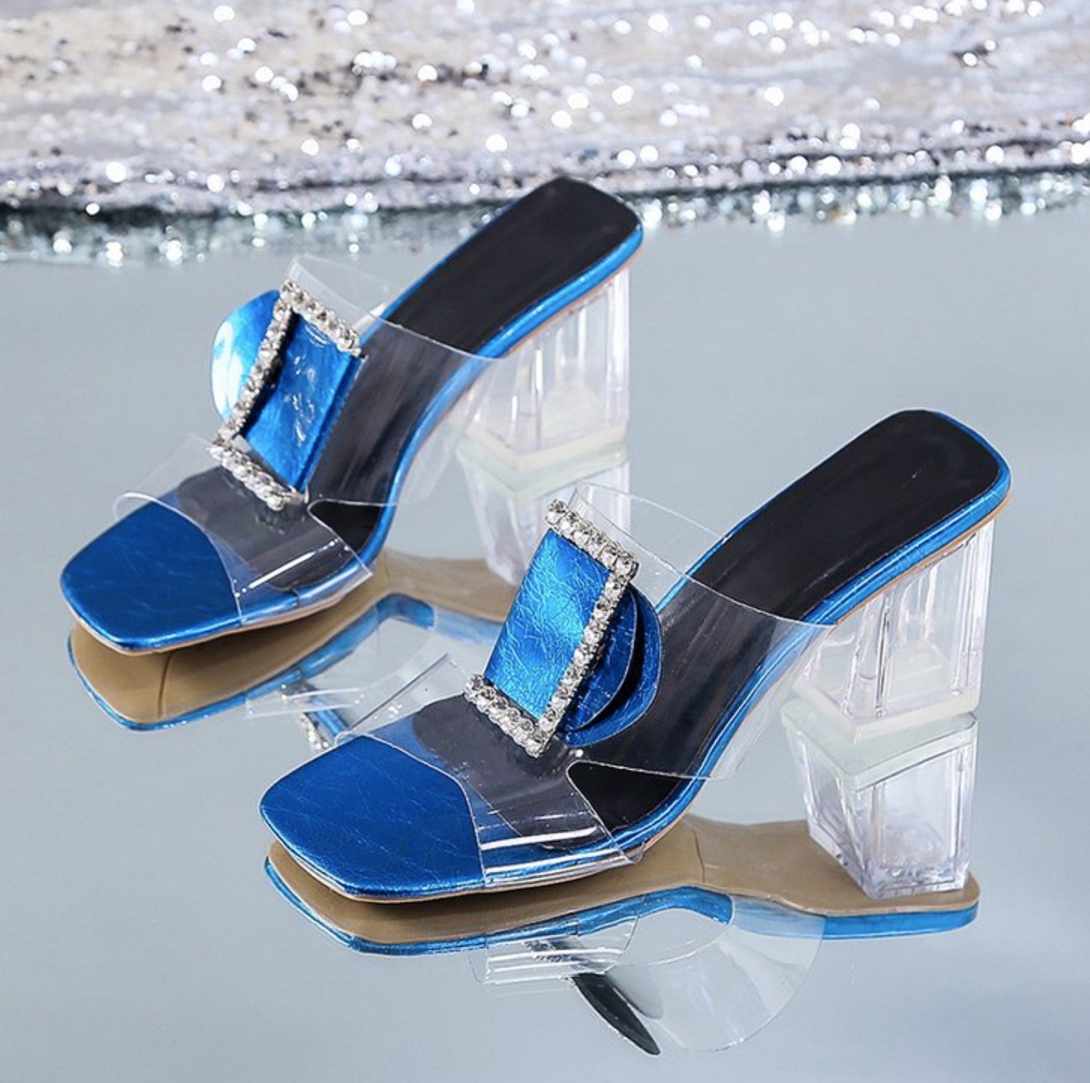 Outerwear High Heel Transparent Sandal S-106