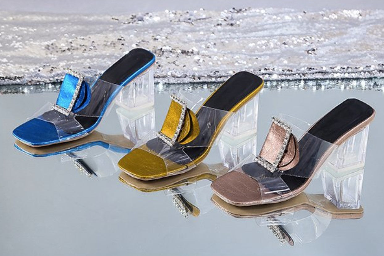 Outerwear High Heel Transparent Sandal S-106
