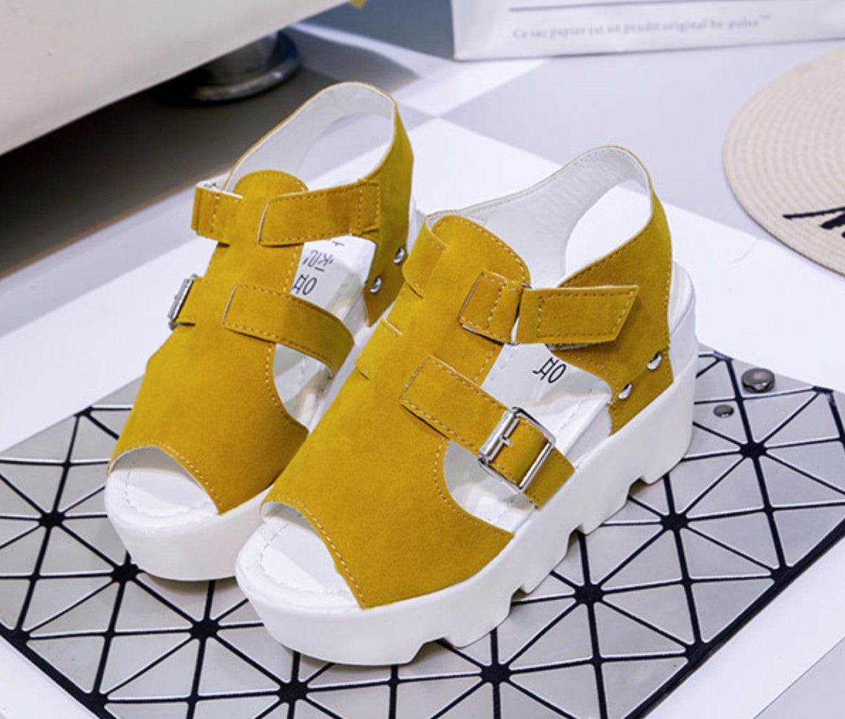 High Heel Flip Flop Casual Wedge Sandals S-86