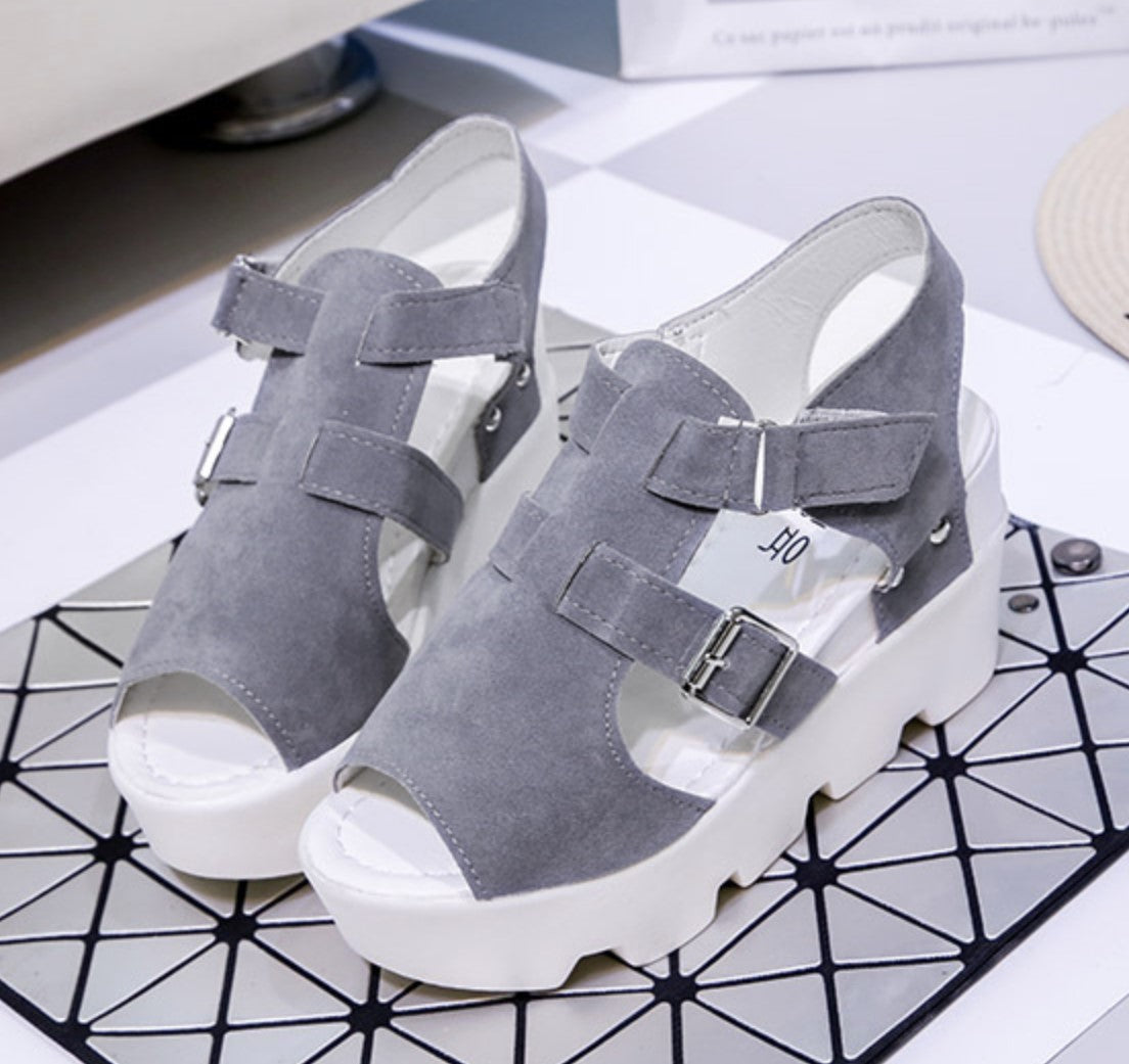 High Heel Flip Flop Casual Wedge Sandals S-86