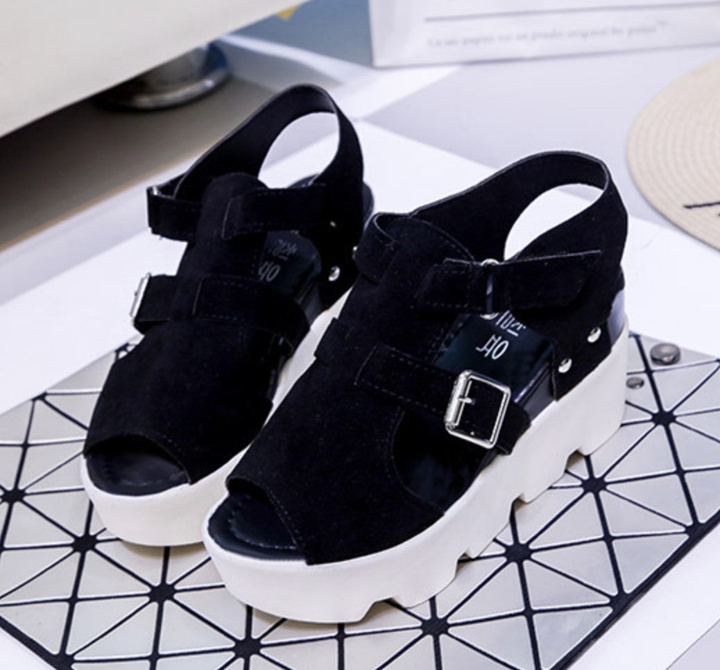 High Heel Flip Flop Casual Wedge Sandals S-86