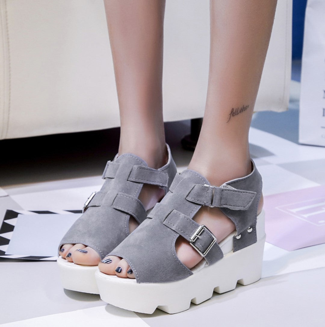 High Heel Flip Flop Casual Wedge Sandals S-86