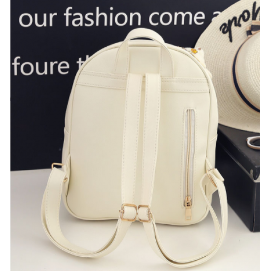 European Style Backpack With Handbag-Grey