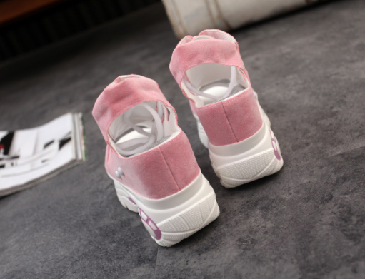 Lace-up Wedge Hollow High Wedge Sandals S-83