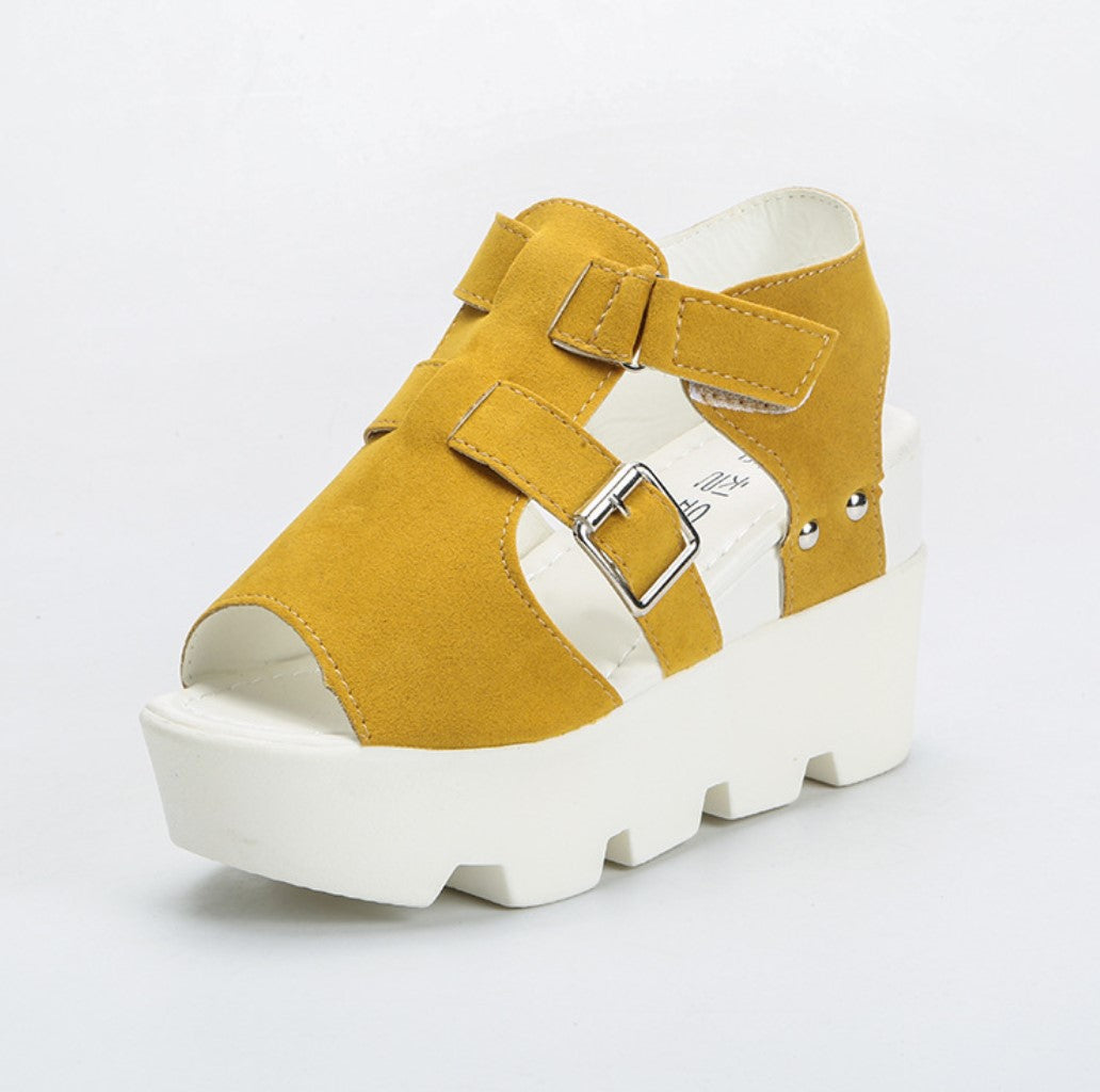 High Heel Flip Flop Casual Wedge Sandals S-86