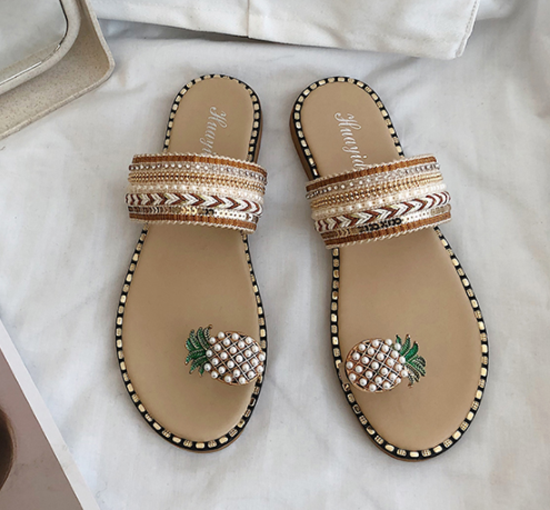 New flat-bottom bohemian Style slippers S-71