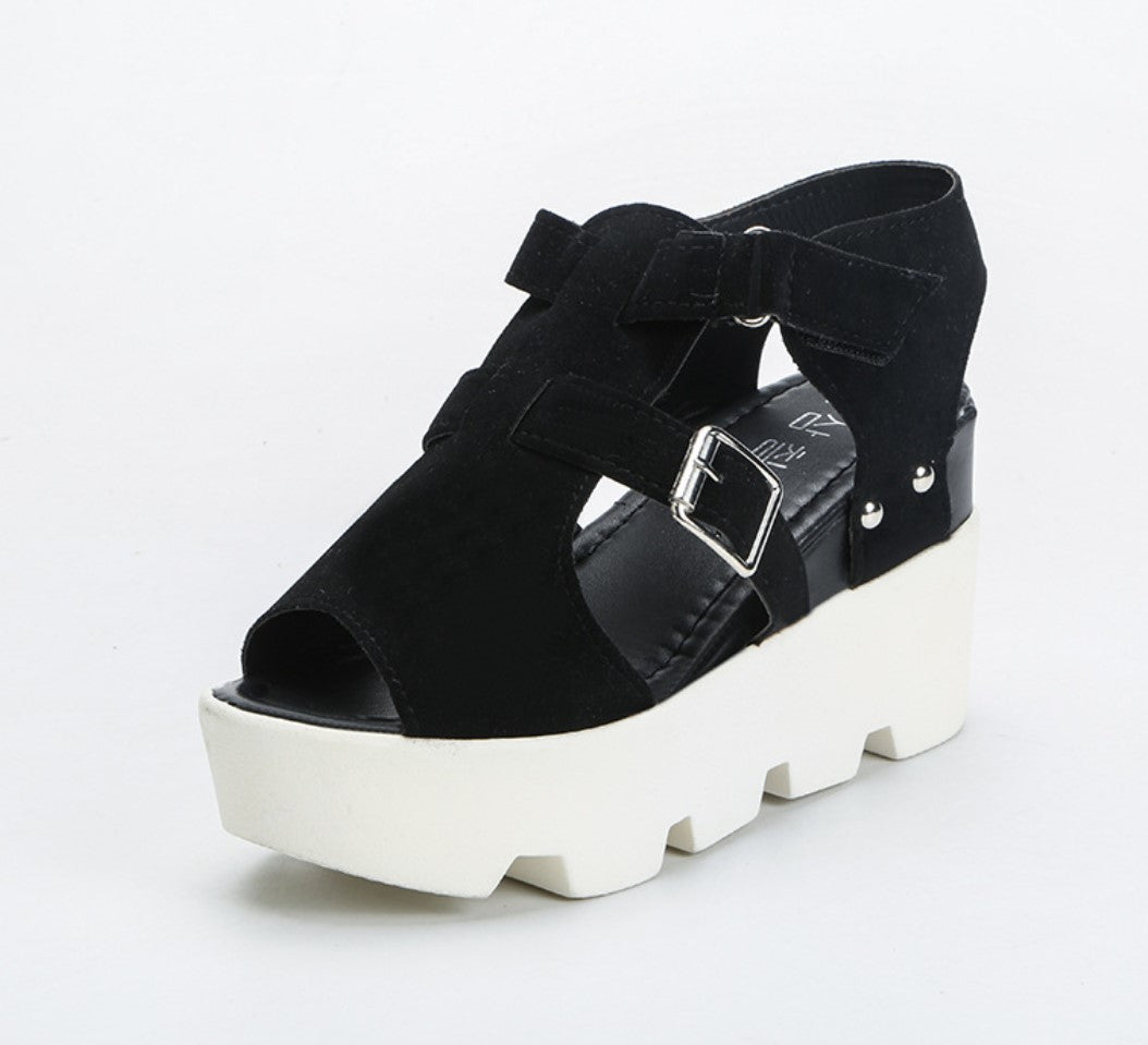 High Heel Flip Flop Casual Wedge Sandals S-86