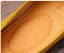 Vibrant Casual Shoes with Embroidered Insole S-60