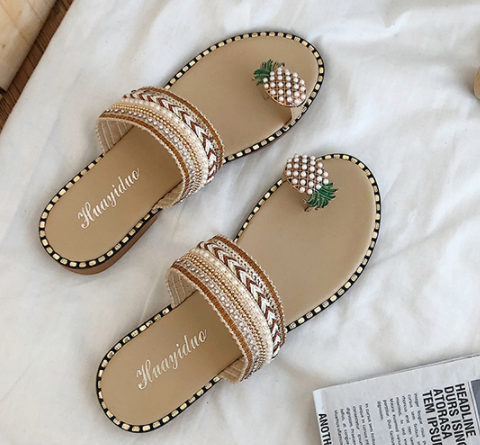 New flat-bottom bohemian Style slippers S-71
