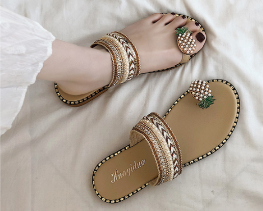 New flat-bottom bohemian Style slippers S-71