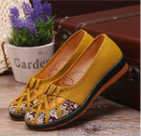 Vibrant Casual Shoes with Embroidered Insole S-60