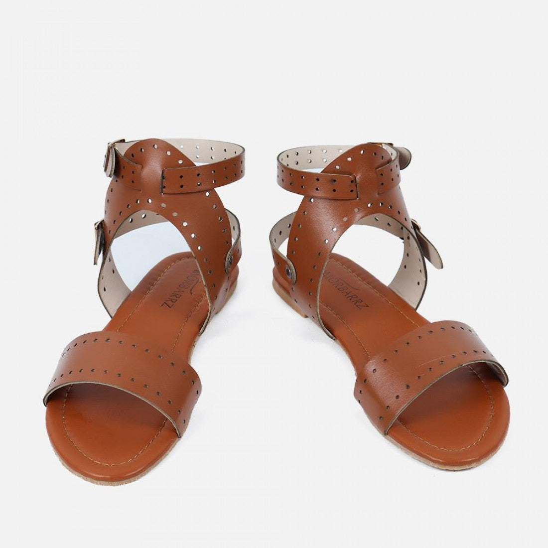 Ankle Strap Open Toe Buckle Flat Women Sandal S-107