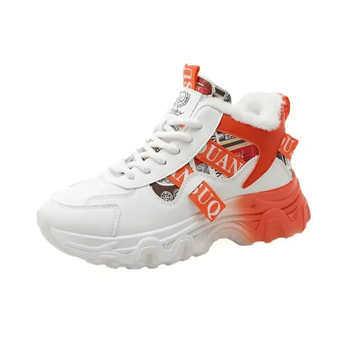 Chunky Lace-Up Sneakers Casual Shoes for Women S-174