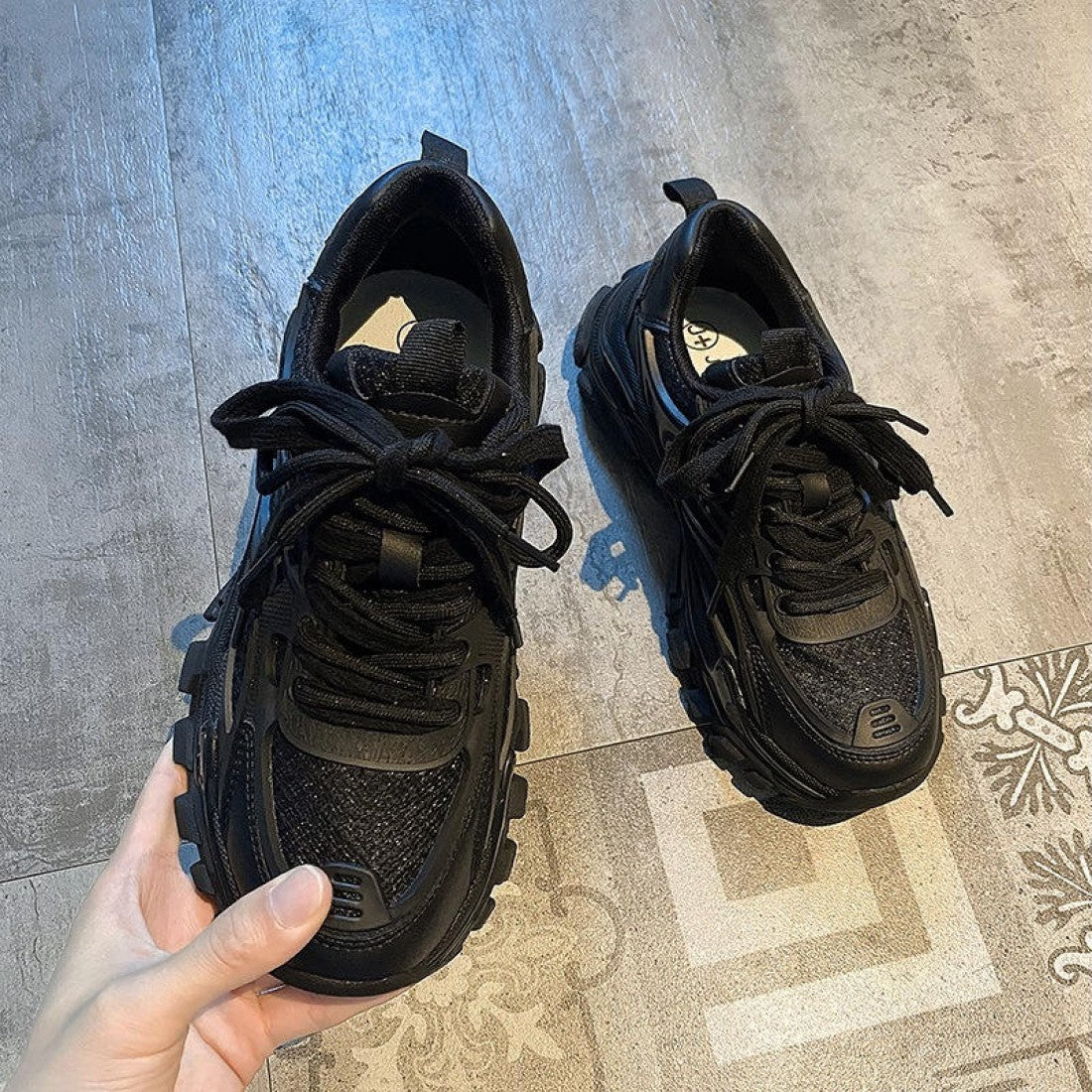 Chunky Mesh Sneakers for Women Casual Shoes S-178