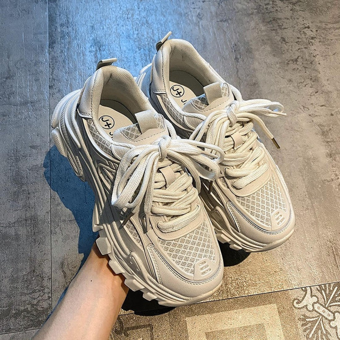 Chunky Mesh Sneakers for Women Casual Shoes S-178