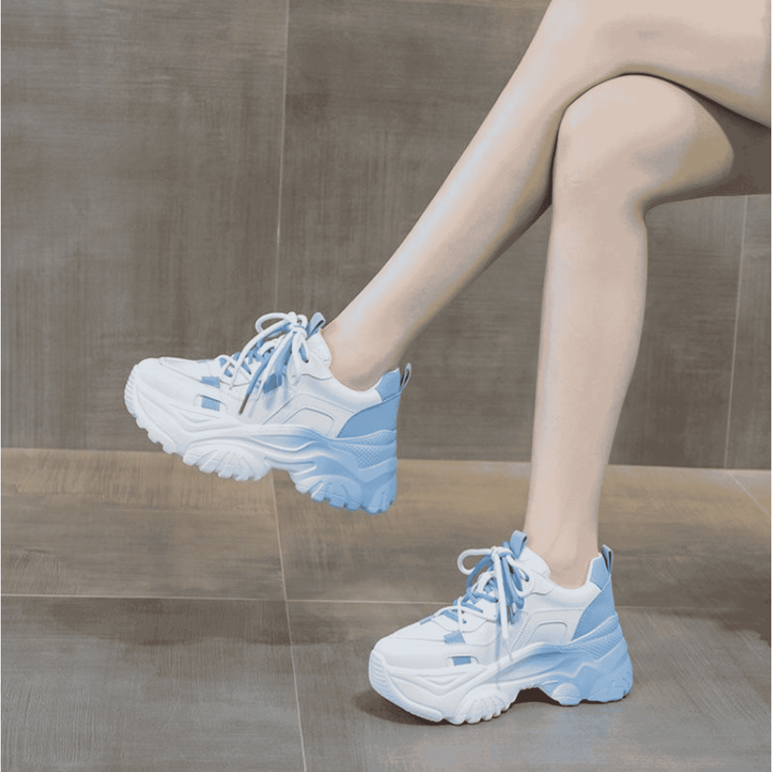 Chunky Platform Sneakers for Women Casual Shoes S-169