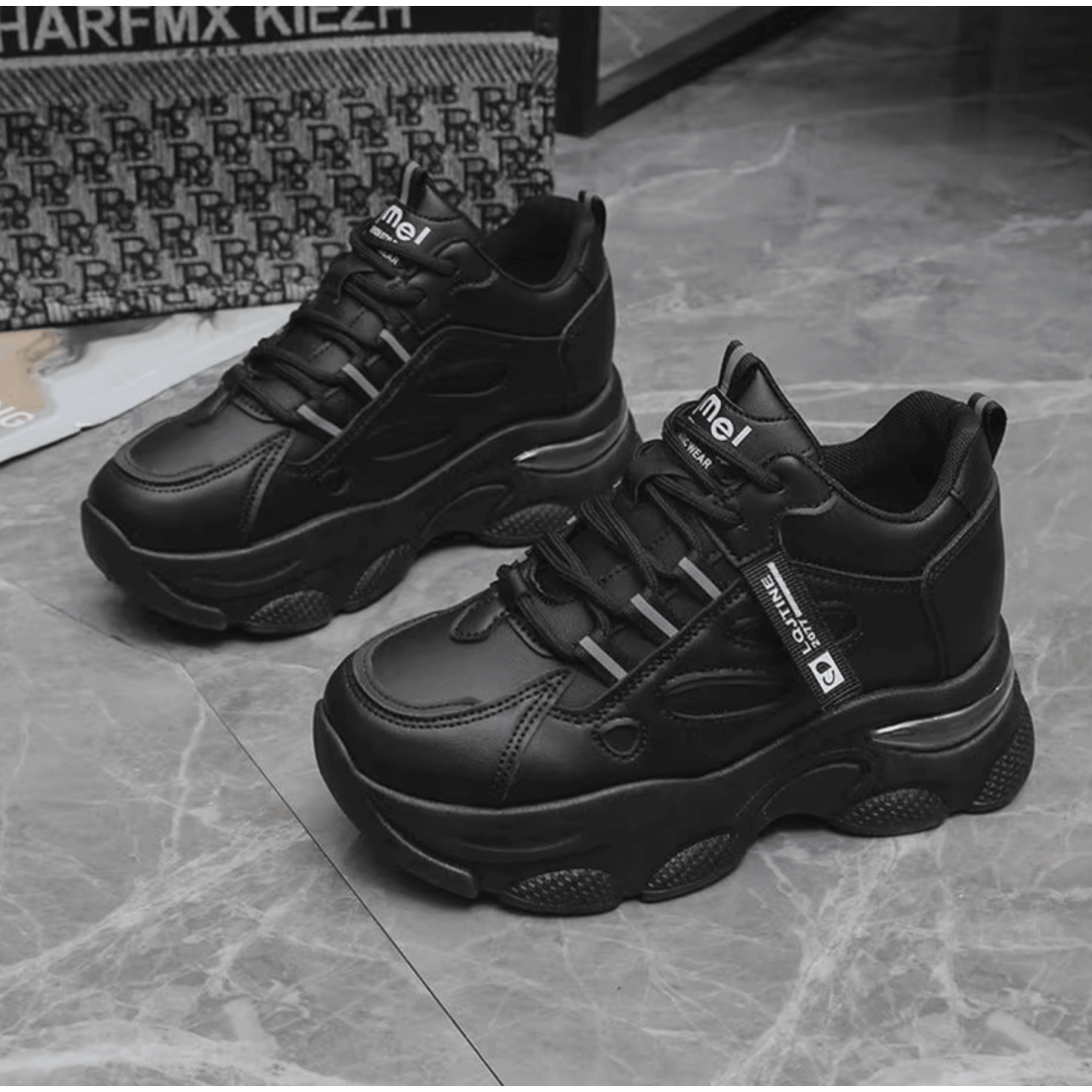 Chunky Sporty Sneakers for Women High Platform Shoes S-167