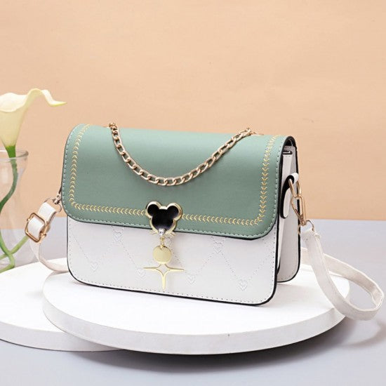 Mini Crossbody Bag with Love Embroidery