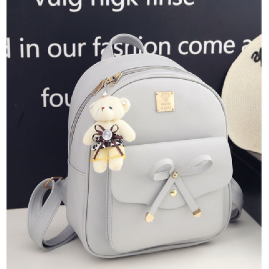 European Style Backpack With Handbag