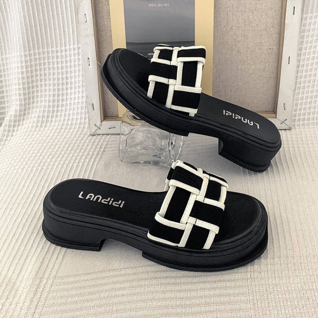 Korean Style Flip Flops Platform Slipper