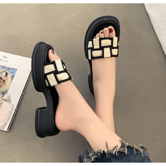 Korean Style Flip Flops Platform Slipper