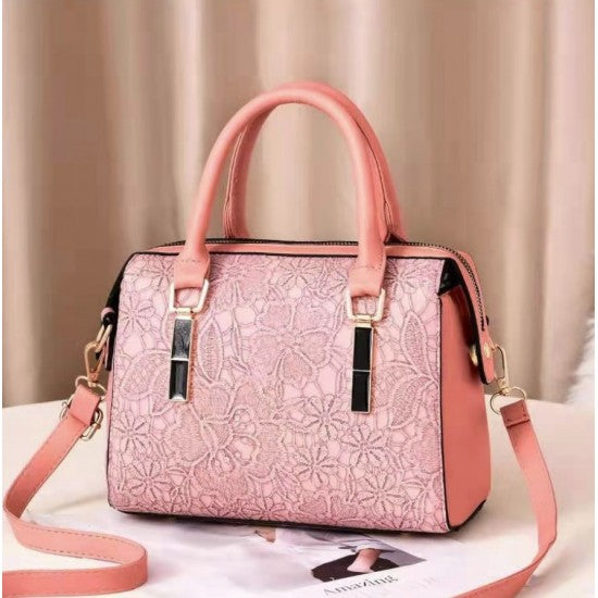 Latest Style Pure Leather Women Shuolderbag-Black