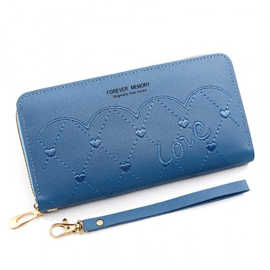 Love Printed Ladies Wallet - Red