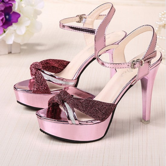 Cross Border High Heel Shining Sandals S-80