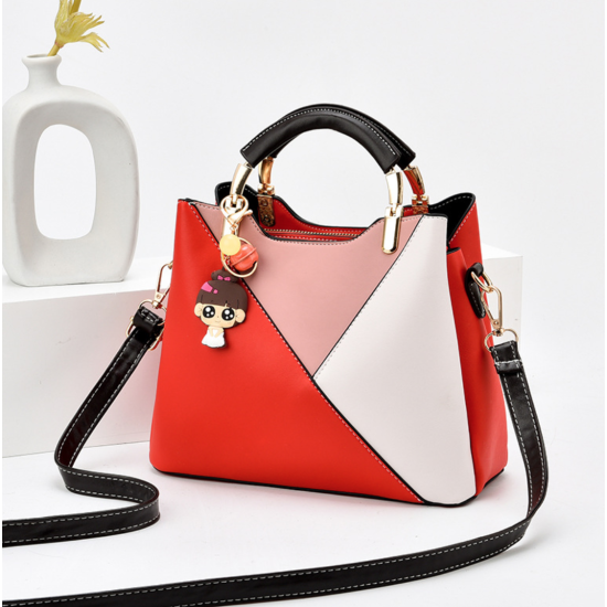 Cross-border Leather Shoulder Handbag-Brown
