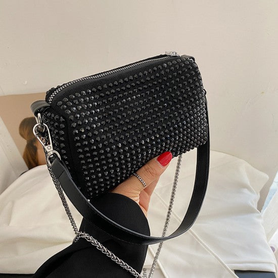 Glamorous Rhinestone Underarm Bag