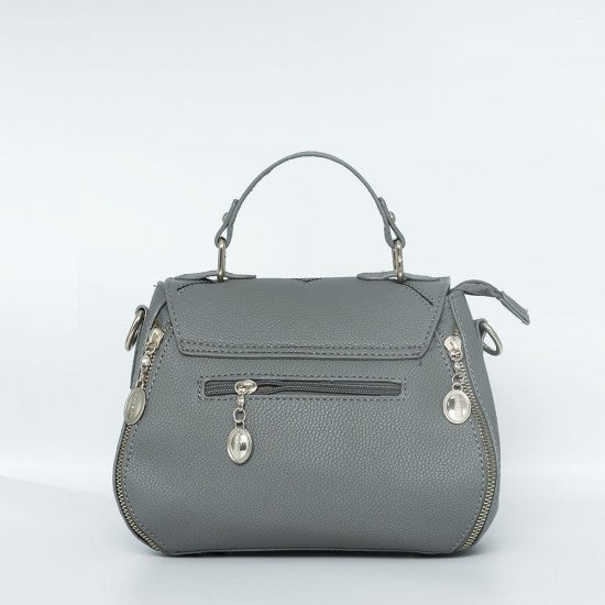 Women Fashion V Small Square Shape Black Color Handbag