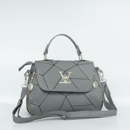 Women Fashion V Small Square Shape Black Color Handbag