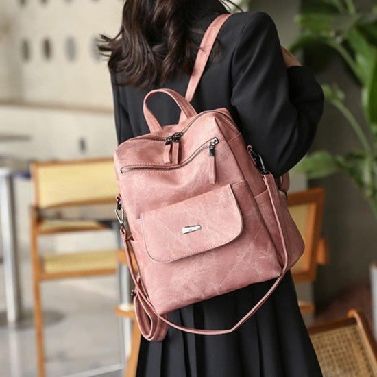 Leather Backpack Purse for Women