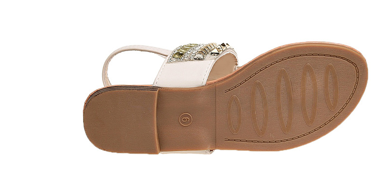 Artisanal Embroidered Summer Sandals with Unique Strap Design S-54